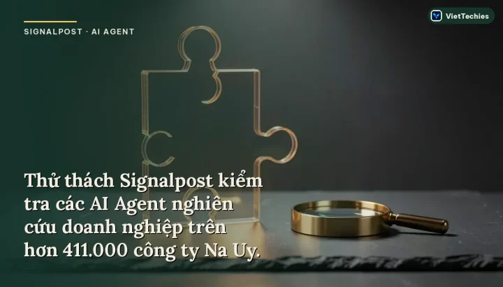 Signalpost · AI Agent: Thử thách Signalpost kiểm tra các AI Agent nghiên cứu doanh nghiệp trên hơn 411.000 công ty Na Uy.