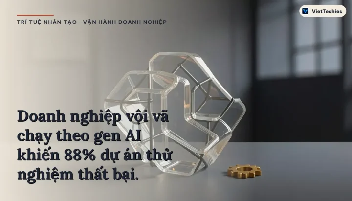 Tại sao 88% dự án thí điểm AI thất bại khi vận hành và cách doanh nghiệp thích ứng