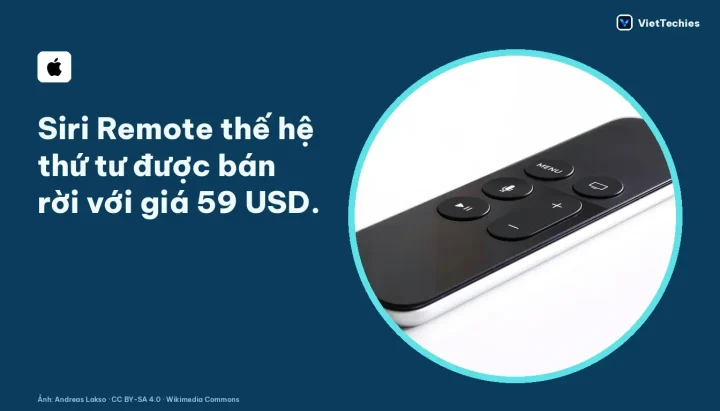 Apple ra mắt Siri Remote thế hệ thứ tư với tính năng Tìm kiếm Chính xác và loa tích hợp