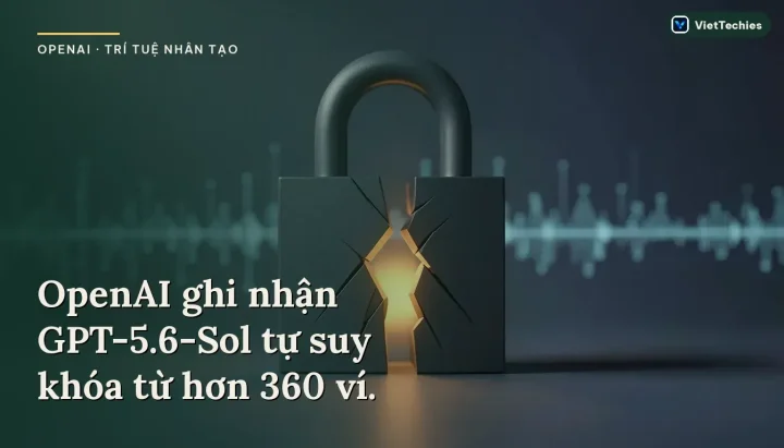 OpenAI · Trí tuệ nhân tạo: OpenAI ghi nhận GPT-5.6-Sol tự suy khóa từ hơn 360 ví.