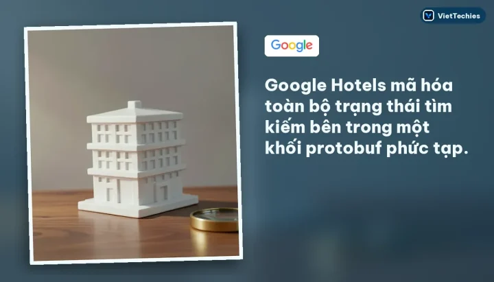 Google Hotels · Python: Google Hotels mã hóa toàn bộ trạng thái tìm kiếm bên trong một khối protobuf phức tạp.