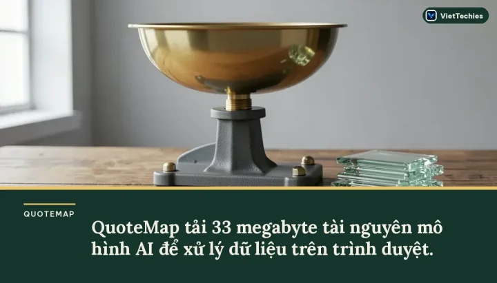 QuoteMap mang AI chạy cục bộ trên trình duyệt vào việc so sánh báo giá thầu phụ
