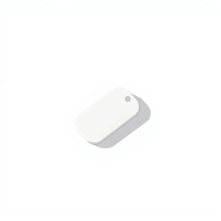 Ảnh tối giản về một thẻ NFC trắng đặt trên bề mặt sạch, tượng trưng cho giải pháp chặn xao nhãng chi phí thấp.