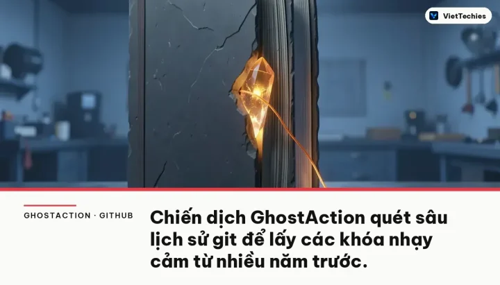 GhostAction · GitHub · 2025: Chiến dịch GhostAction quét sâu lịch sử git để lấy các khóa nhạy cảm từ nhiều năm trước.
