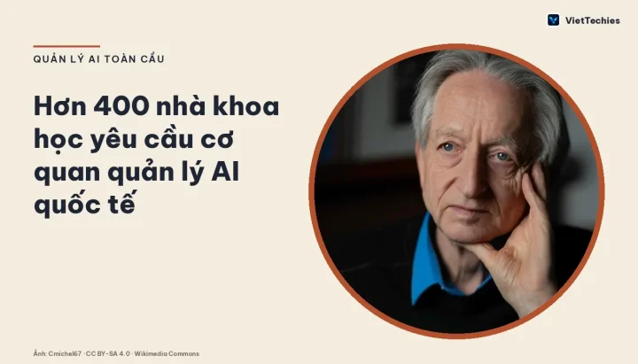 Ảnh tư liệu: Geoffrey Hinton (Cmichel67 · CC BY-SA 4.0 · Wikimedia Commons)