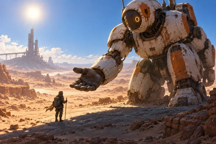 Trailer Hello Sunshine hé lộ hành trình sinh tồn bên robot khổng lồ