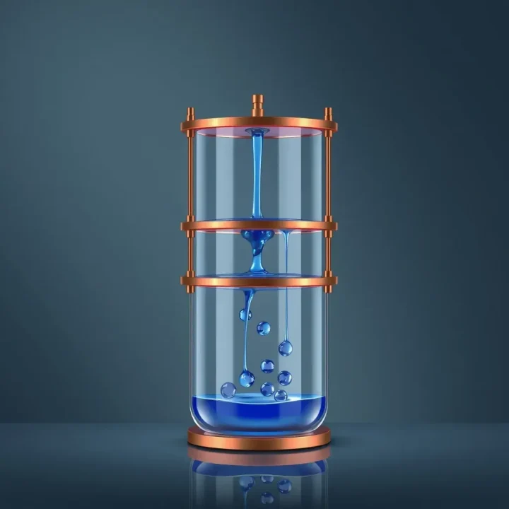 Cấu trúc lọc nhiều tầng bằng thủy tinh và đồng minh họa quy trình kiểm duyệt mã ba cấp độ trong phát triển phần mềm.