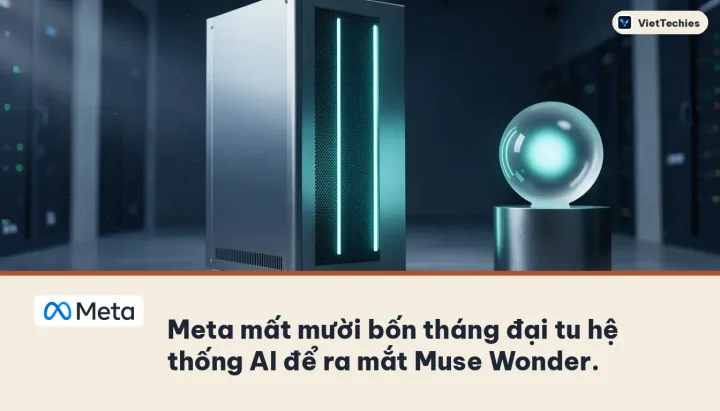 Meta · Muse Wonder · Maia 300: Meta mất mười bốn tháng đại tu hệ thống AI để ra mắt Muse Wonder.
